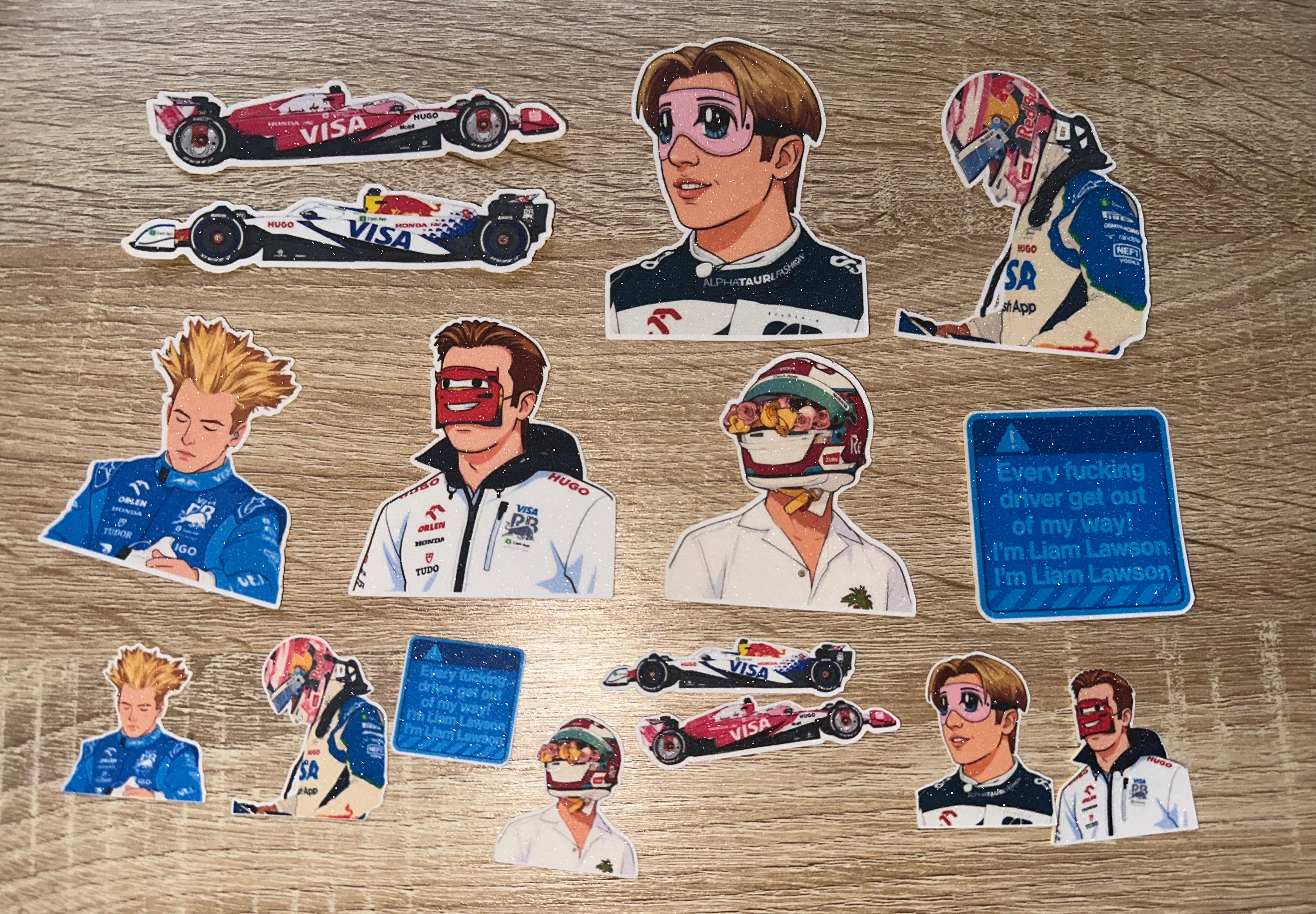 Liam Lawson Stickers