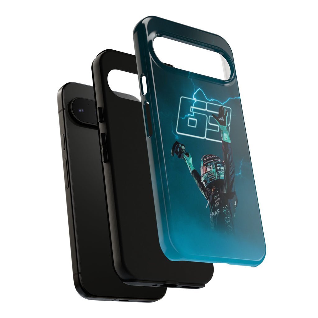 George Russell Blue Electric Phone Case (Glossy and Matte)