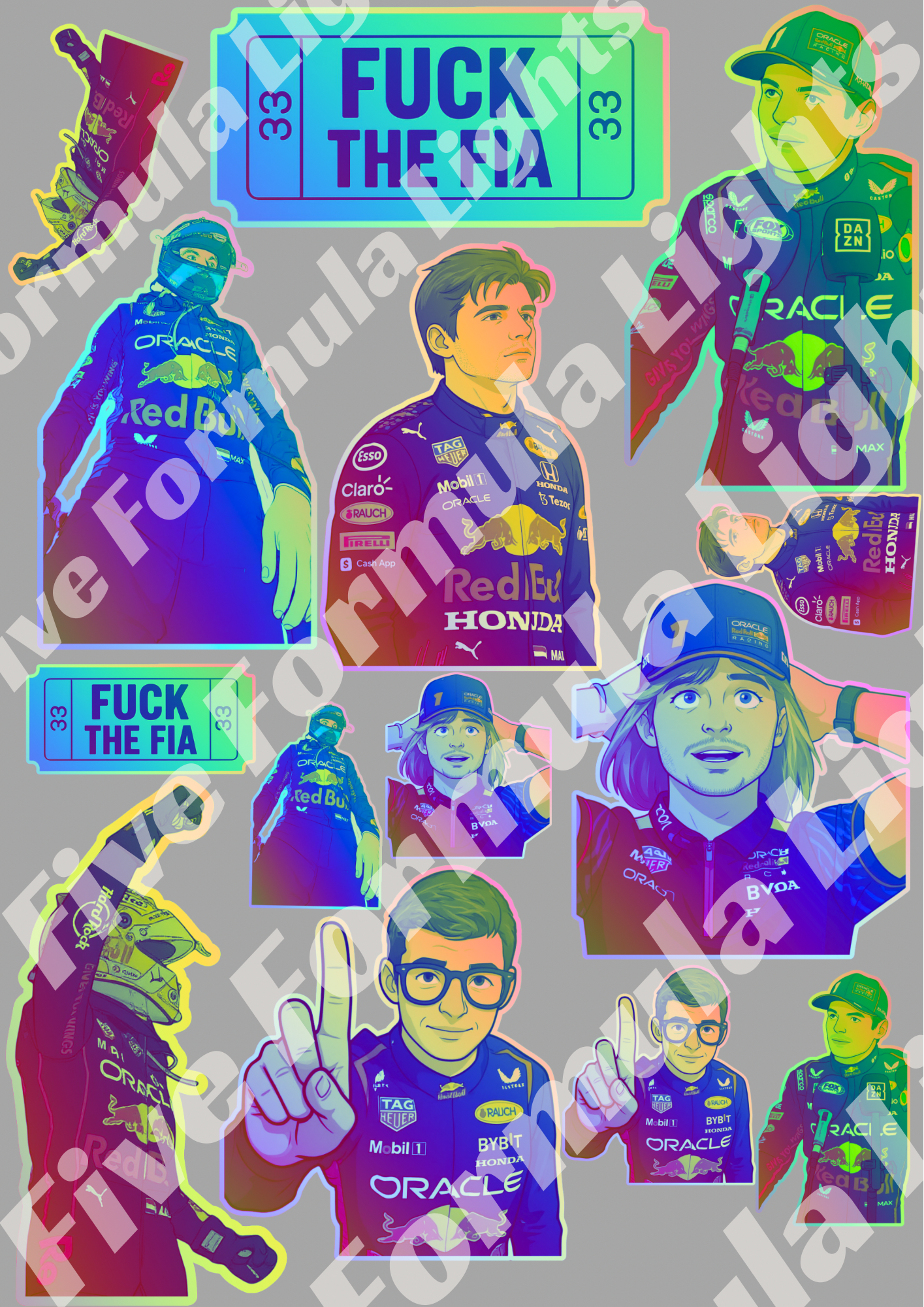 Max Verstappen Stickers