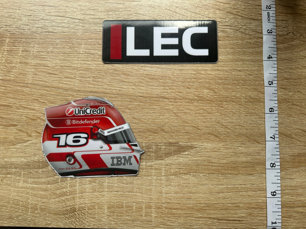 Driver Helmet Laminate Magnets
