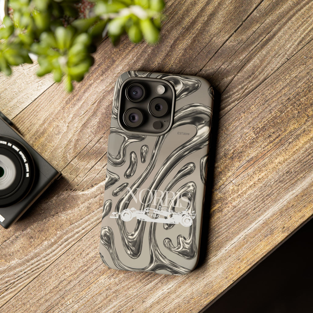 Lando Norris Chrome Phone Case (Glossy and Matte)