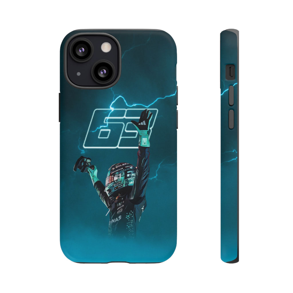 George Russell Blue Electric Phone Case (Glossy and Matte)