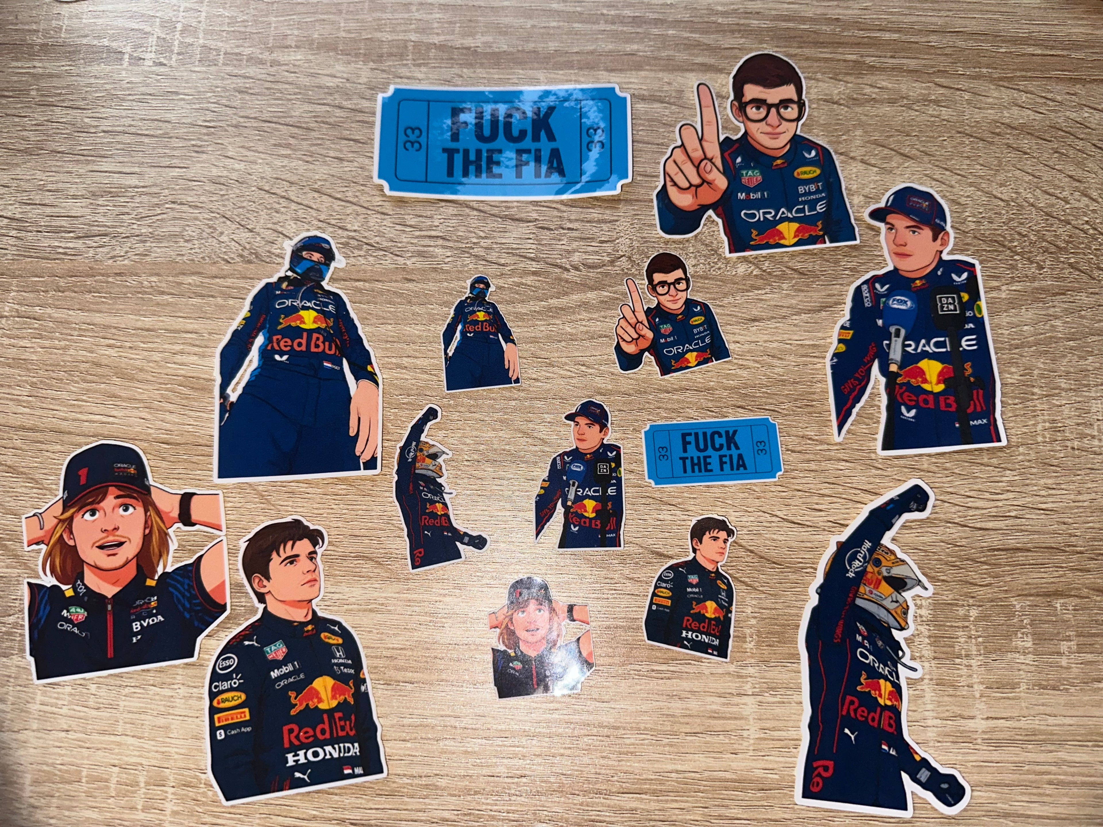 Max Verstappen Stickers
