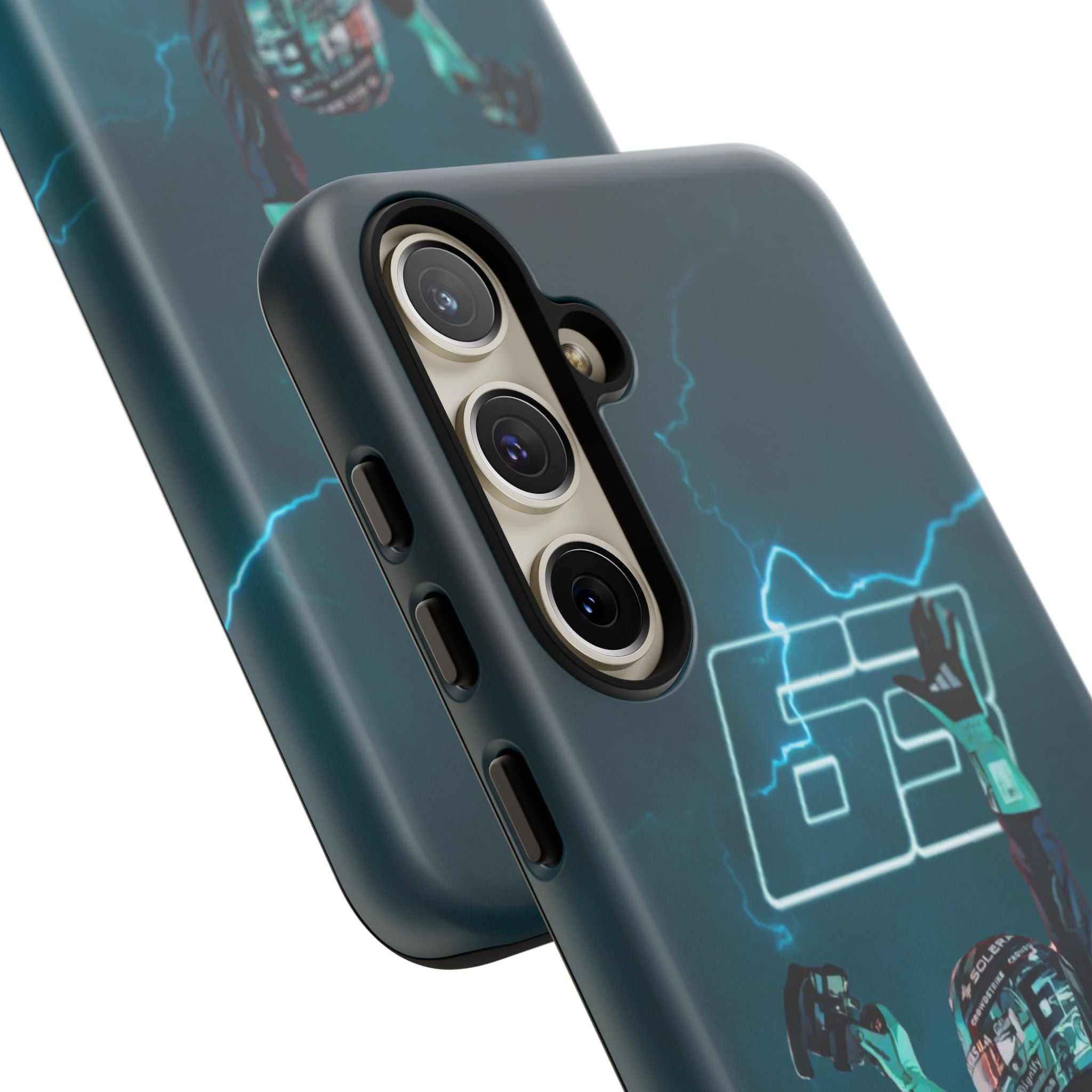 George Russell Blue Electric Phone Case (Glossy and Matte)