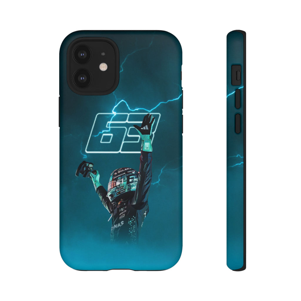 George Russell Blue Electric Phone Case (Glossy and Matte)