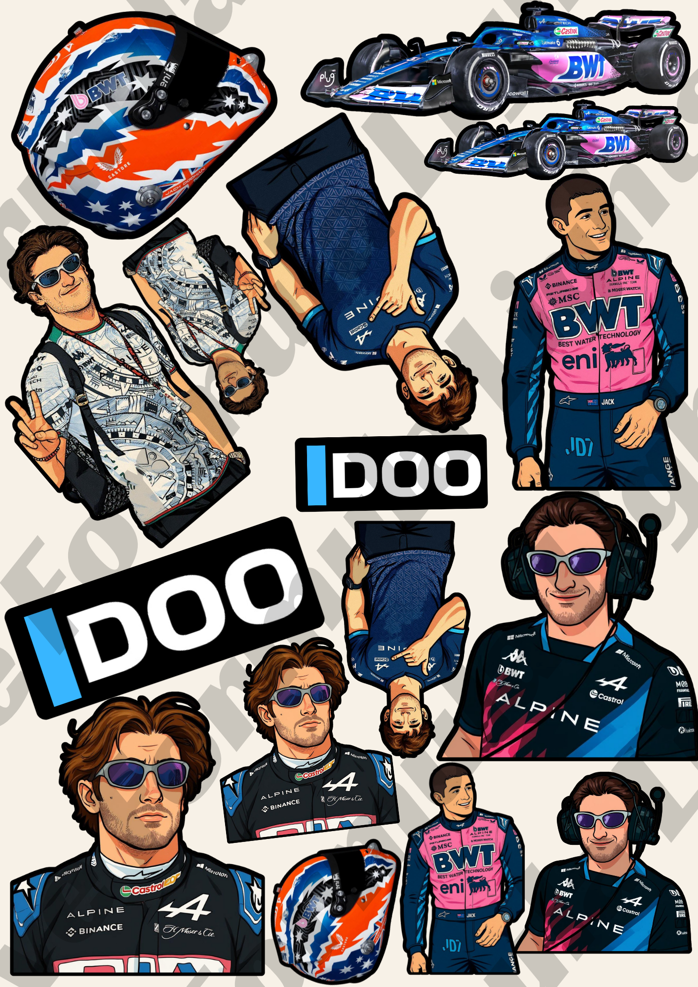 Jack Doohan Stickers