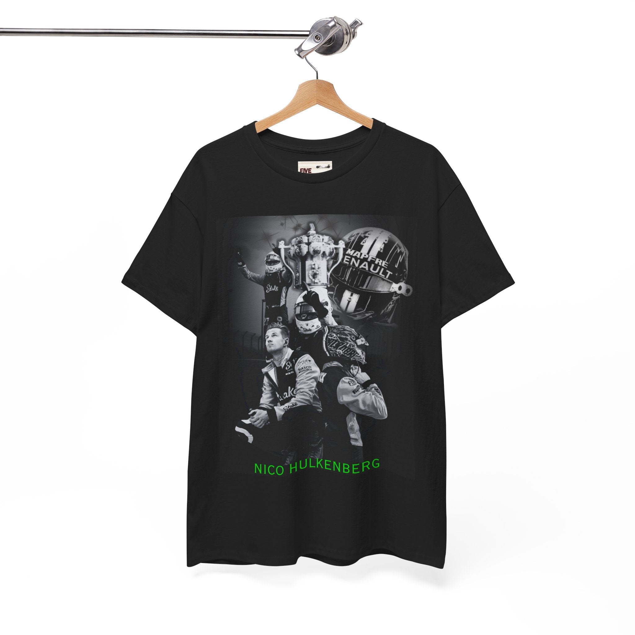 Nico Hulkenberg Black and White T-Shirt