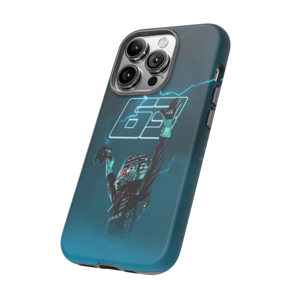 George Russell Blue Electric Phone Case (Glossy and Matte)