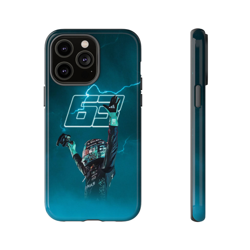 George Russell Blue Electric Phone Case (Glossy and Matte)