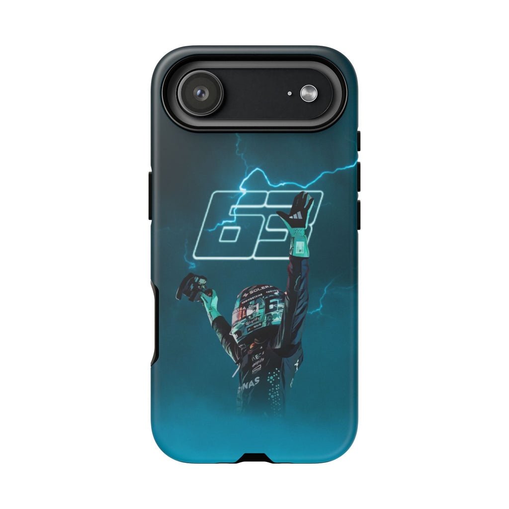 George Russell Blue Electric Phone Case (Glossy and Matte)