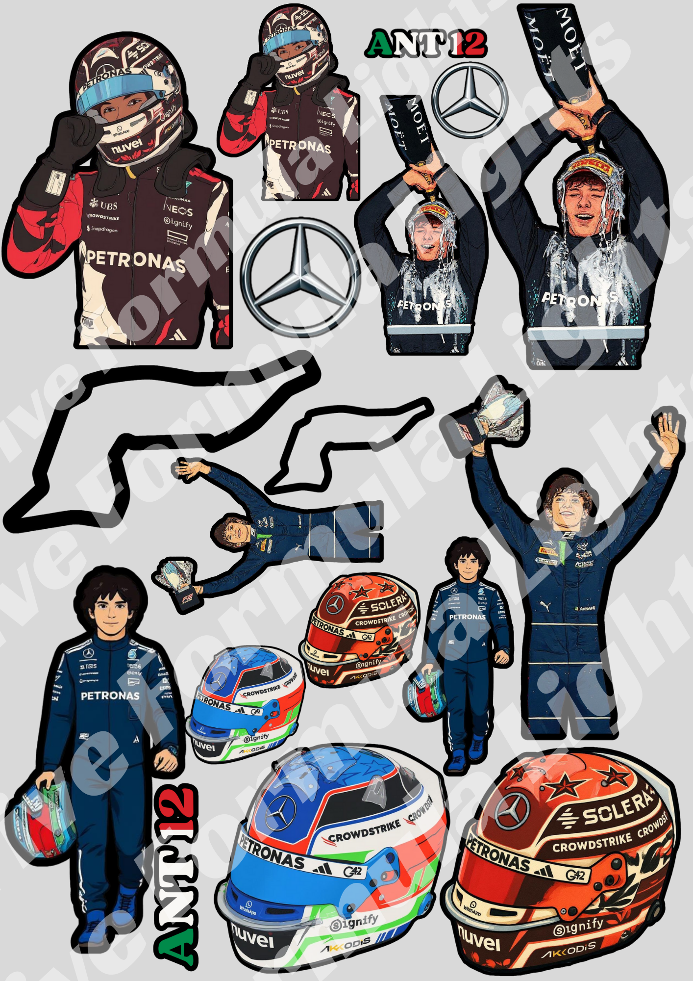 Kimi Antonelli Stickers