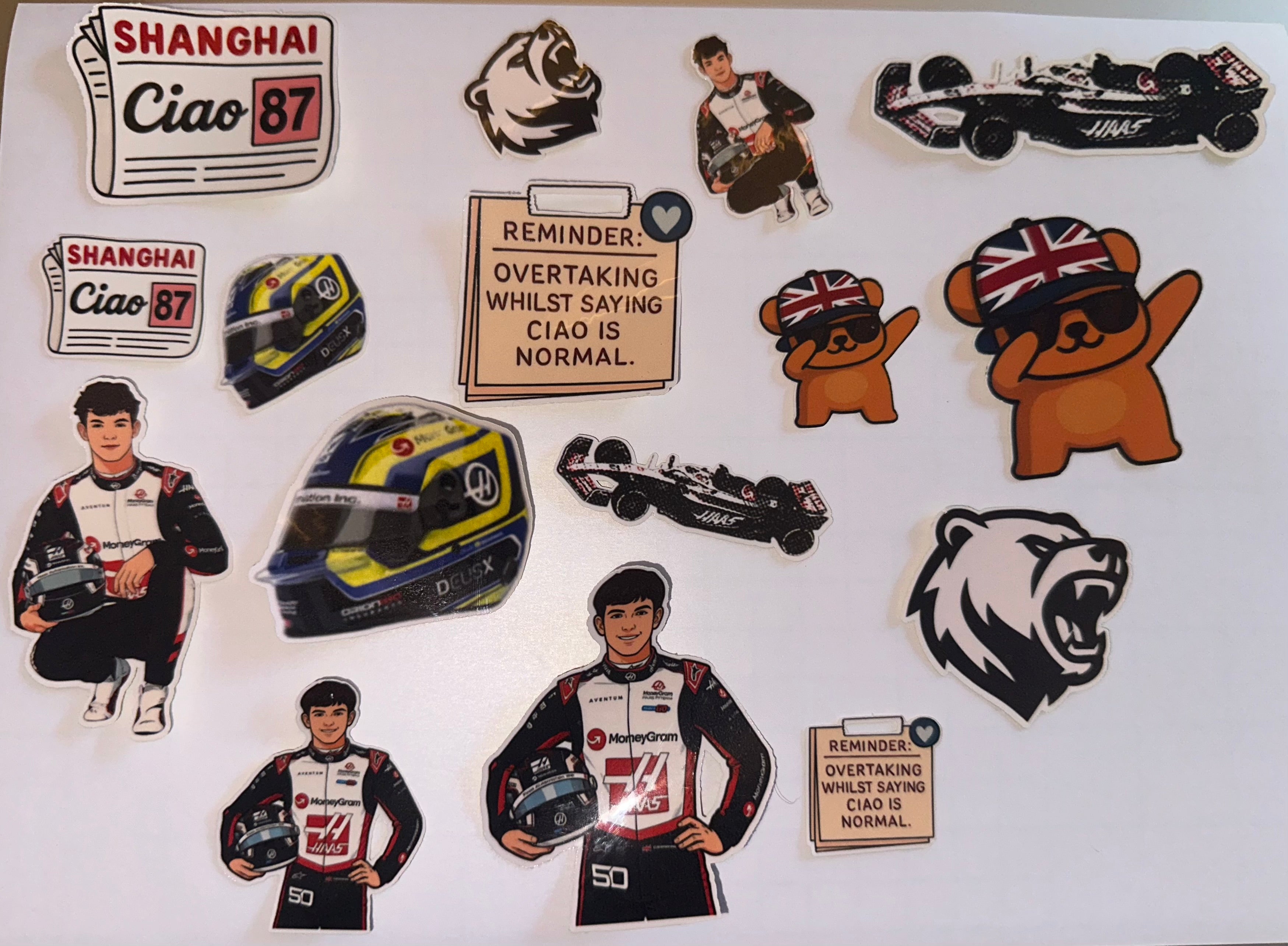 Ollie Bearman Stickers