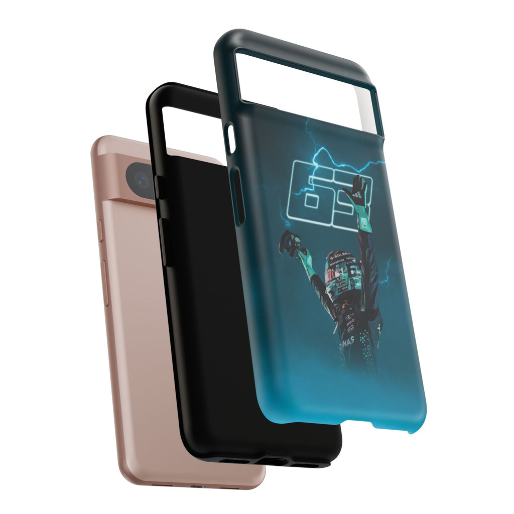 George Russell Blue Electric Phone Case (Glossy and Matte)