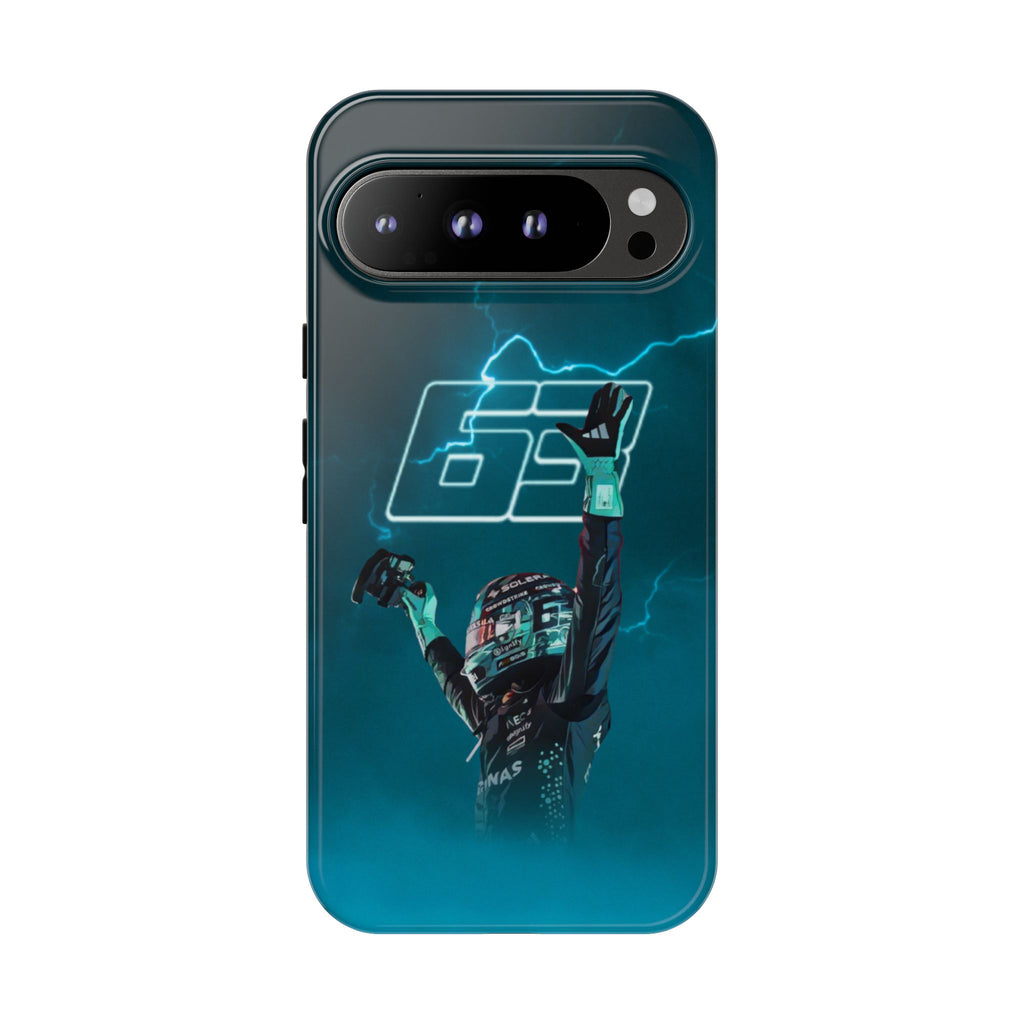 George Russell Blue Electric Phone Case (Glossy and Matte)