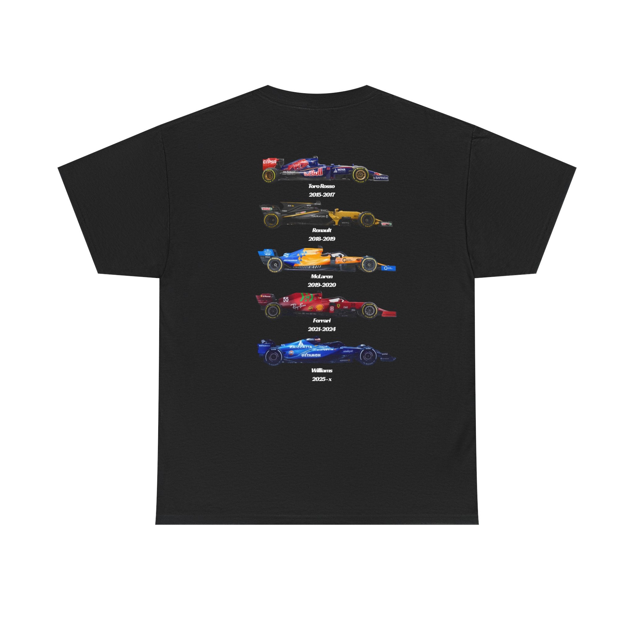 Carlos Sainz Cotton T-Shirt - F1 Career Teams