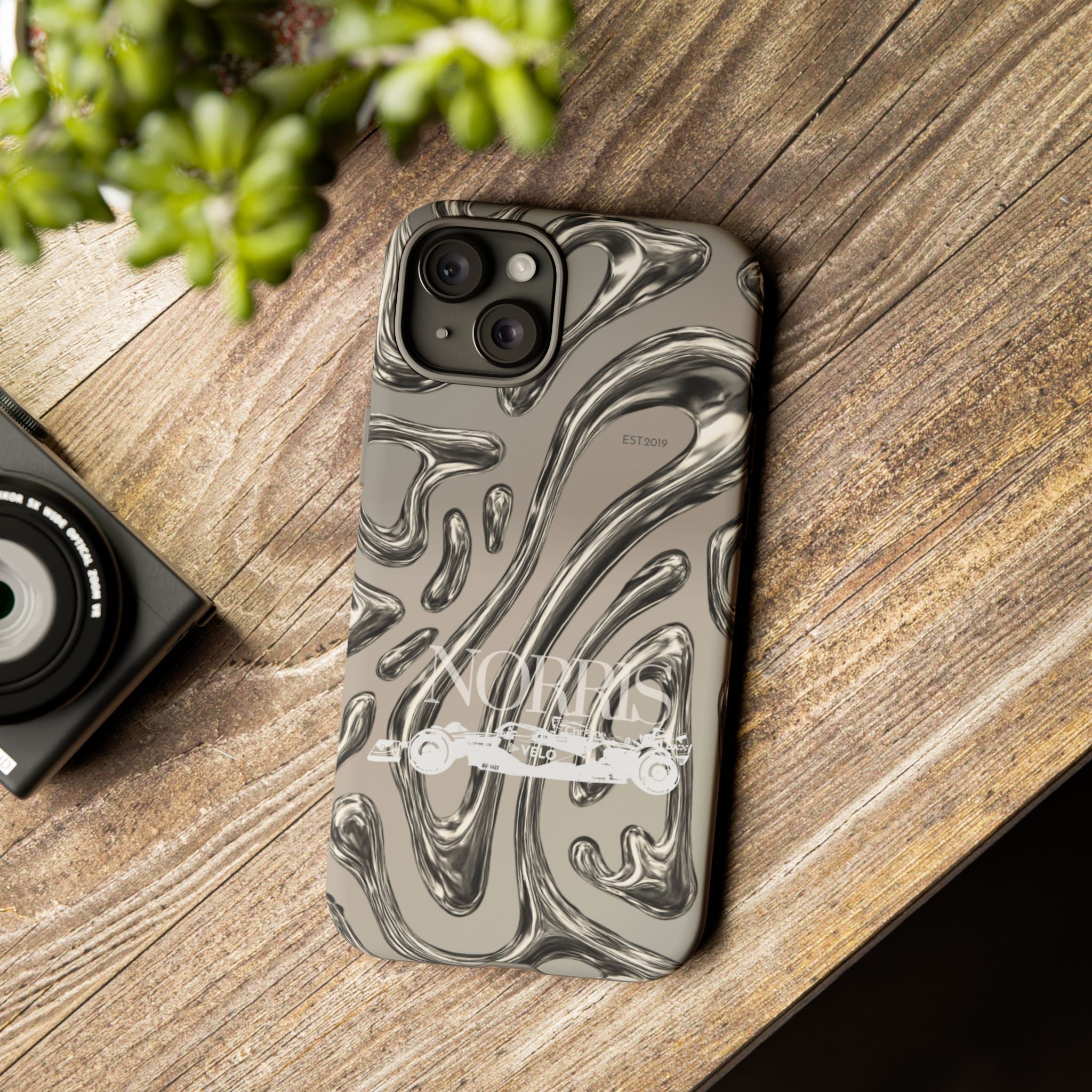 Lando Norris Chrome Phone Case (Glossy and Matte)