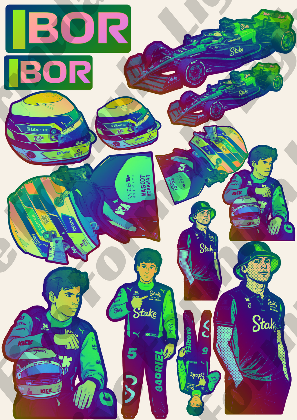 Gabriel Bortoleto Stickers