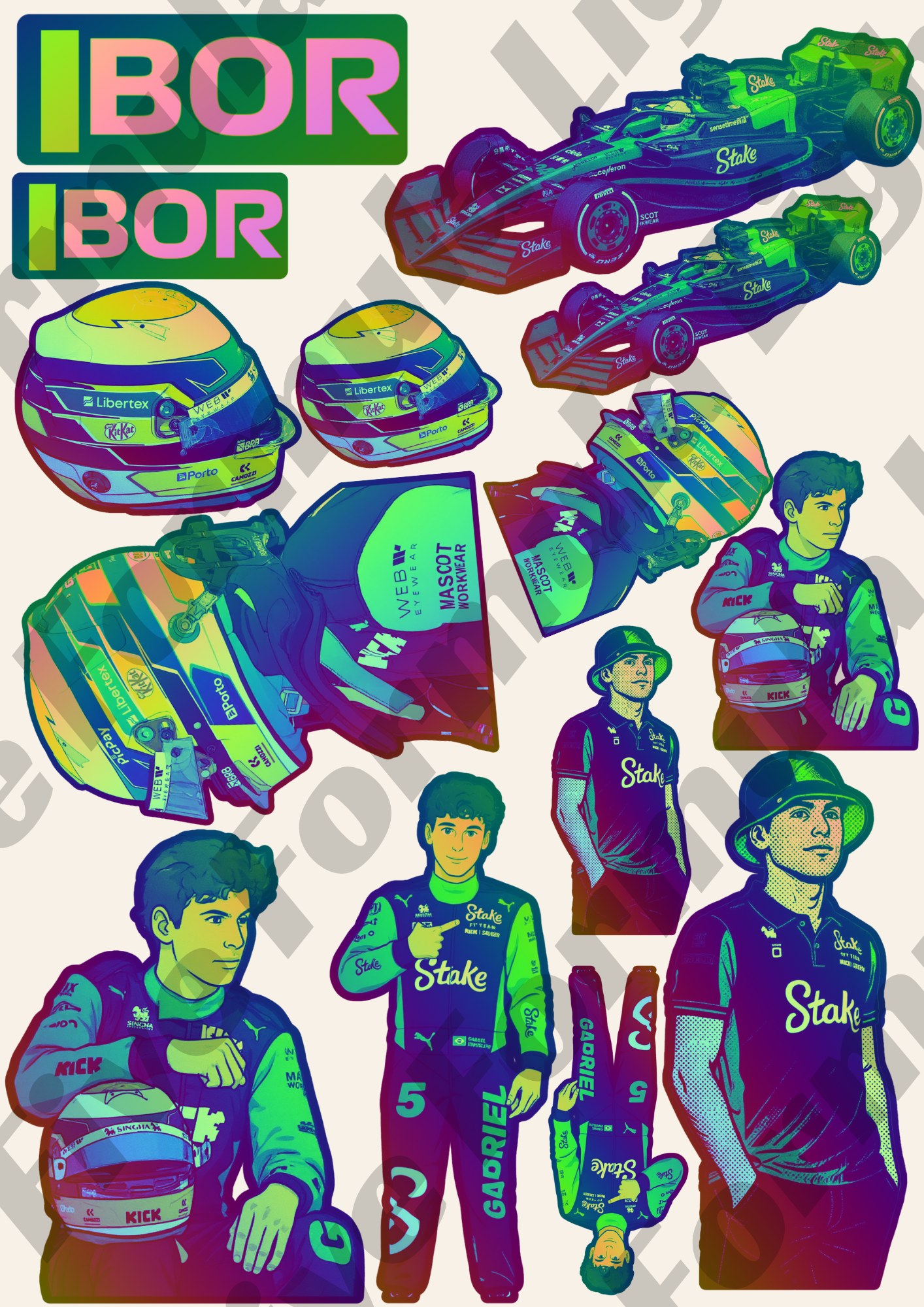 Gabriel Bortoleto Stickers