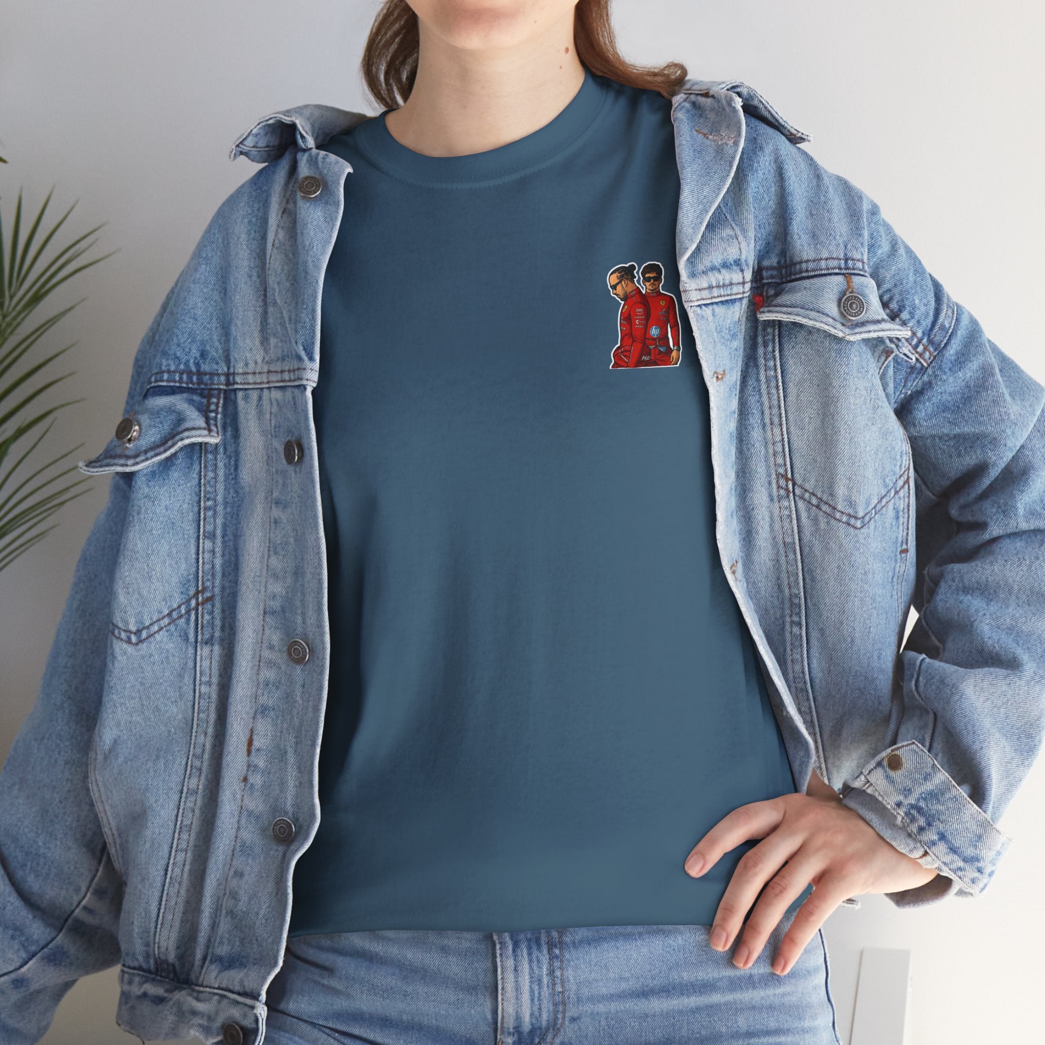 Charles Leclerc + Lewis Hamilton Cotton T-Shirt