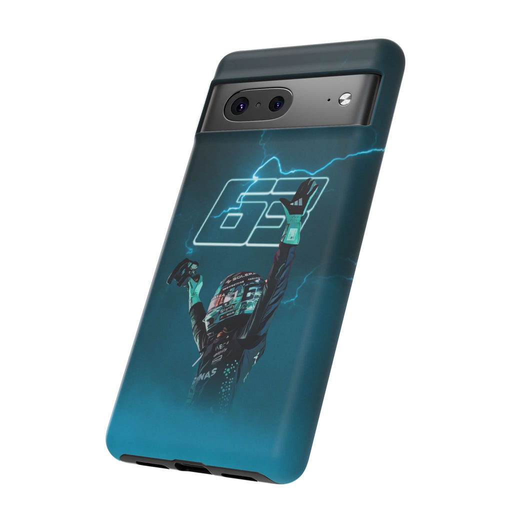 George Russell Blue Electric Phone Case (Glossy and Matte)