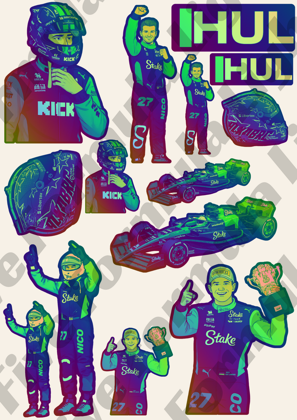 Nico Hulkenberg Stickers