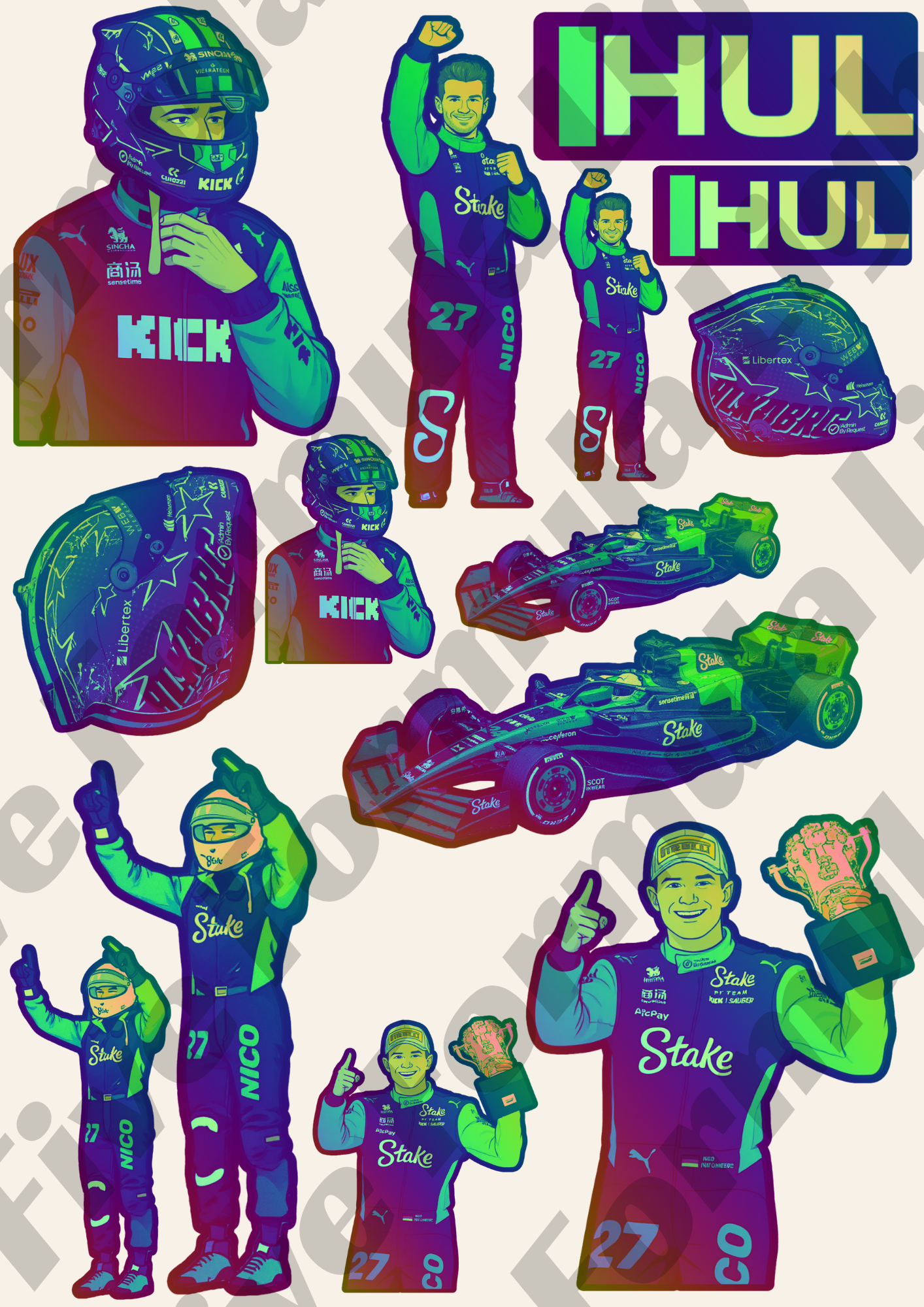 Nico Hulkenberg Stickers