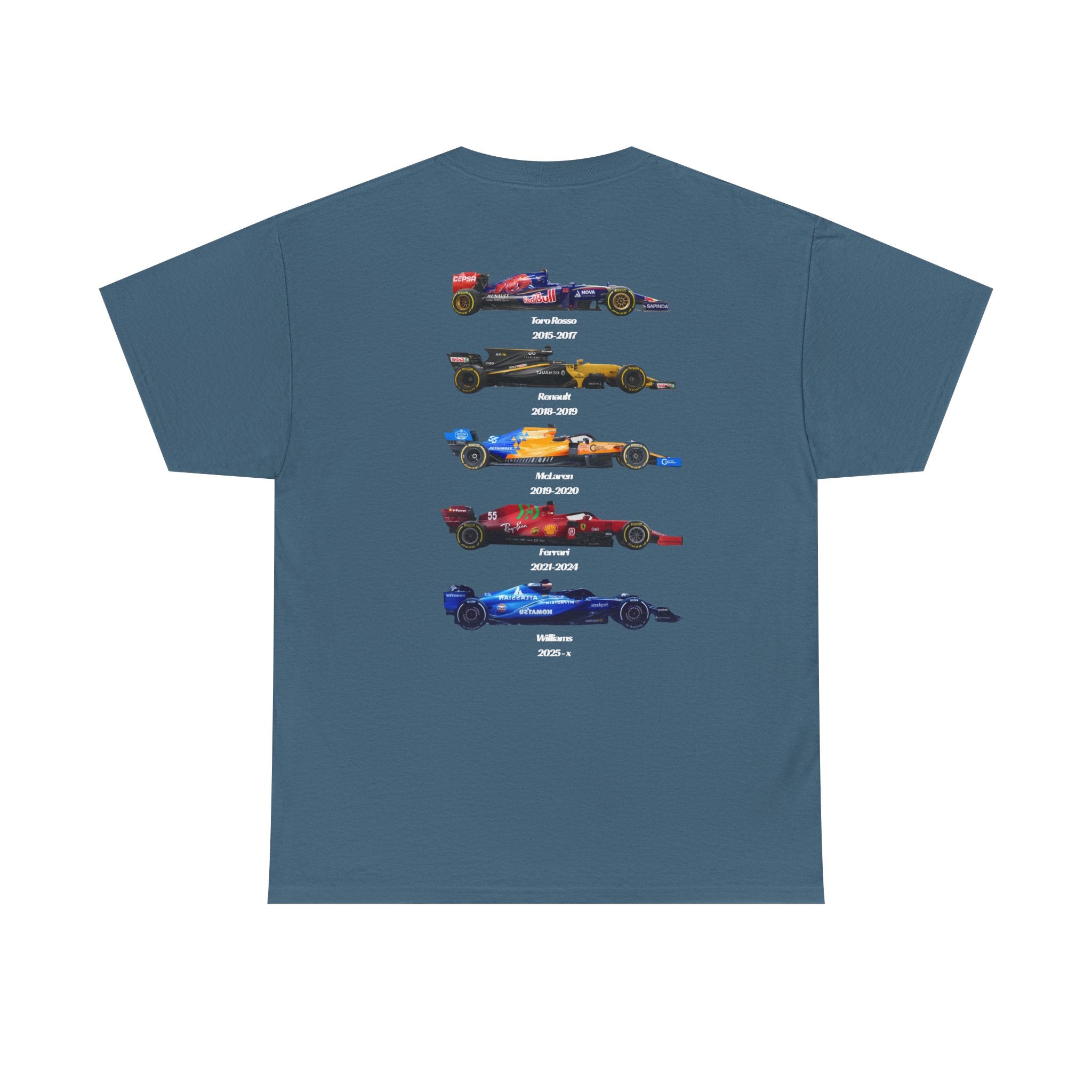Carlos Sainz Cotton T-Shirt - F1 Career Teams