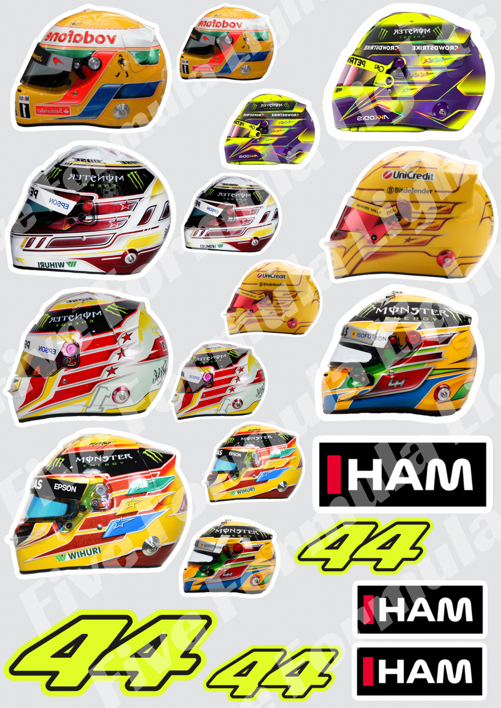 Lewis Hamilton Stickers