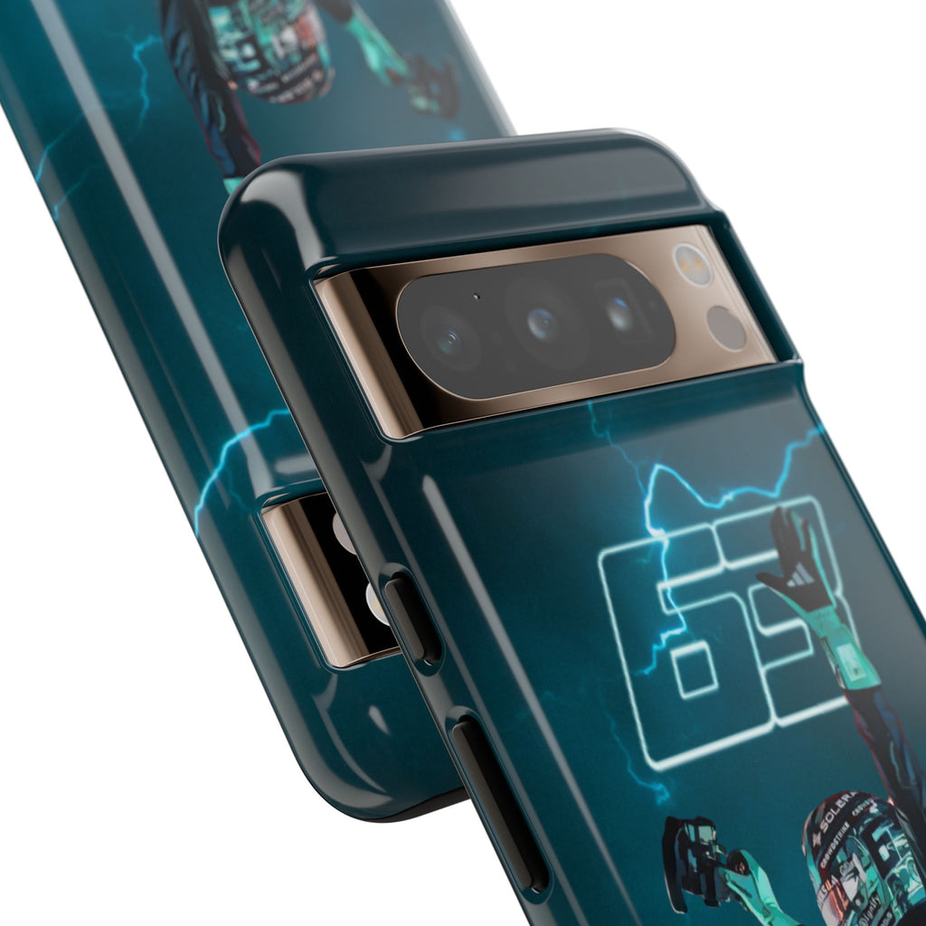 George Russell Blue Electric Phone Case (Glossy and Matte)