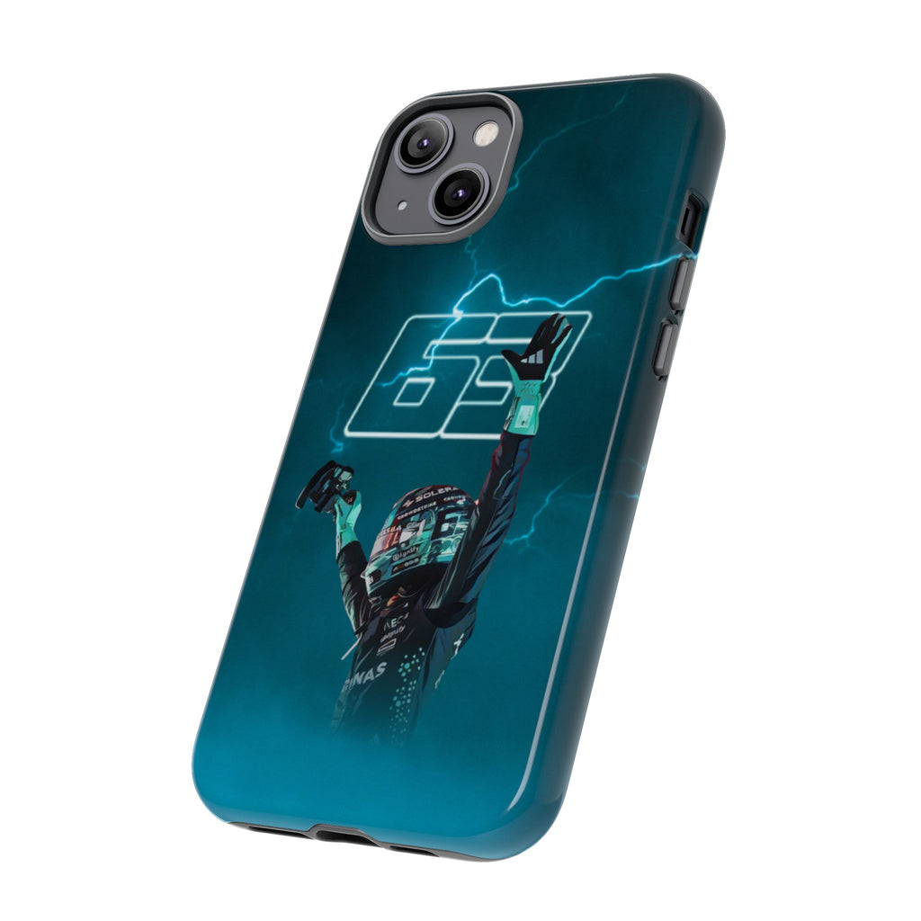George Russell Blue Electric Phone Case (Glossy and Matte)