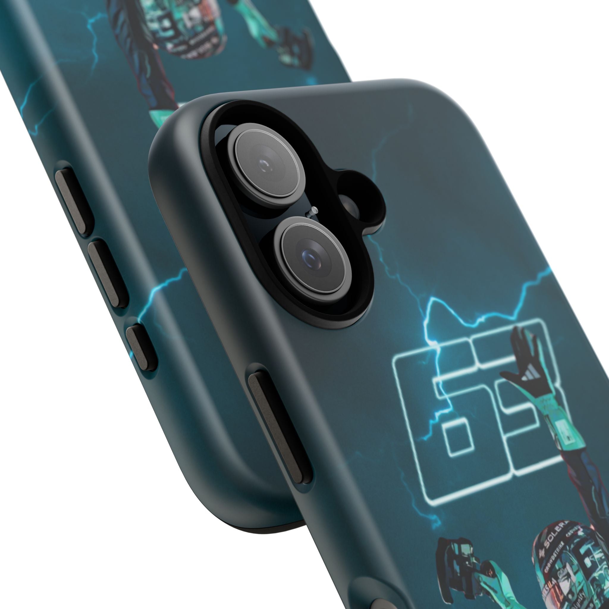 George Russell Blue Electric Phone Case (Glossy and Matte)