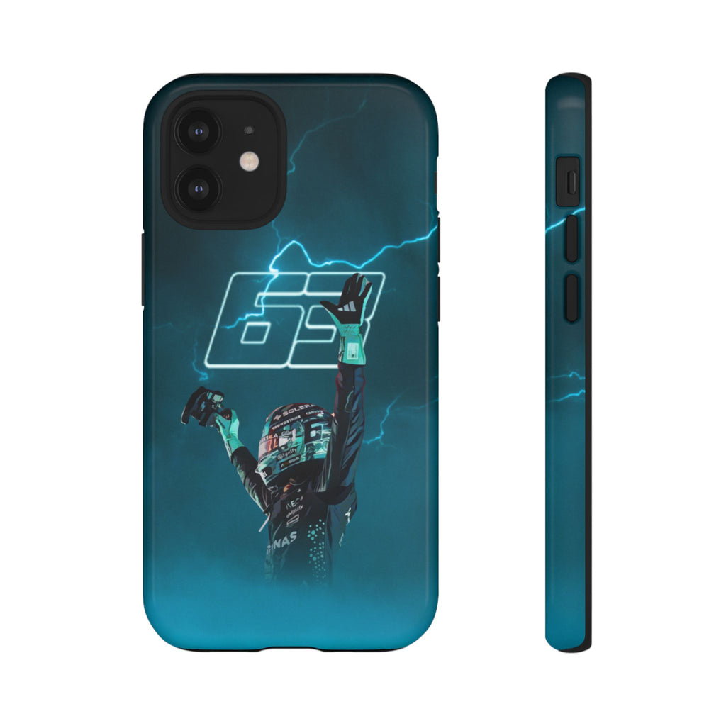 George Russell Blue Electric Phone Case (Glossy and Matte)
