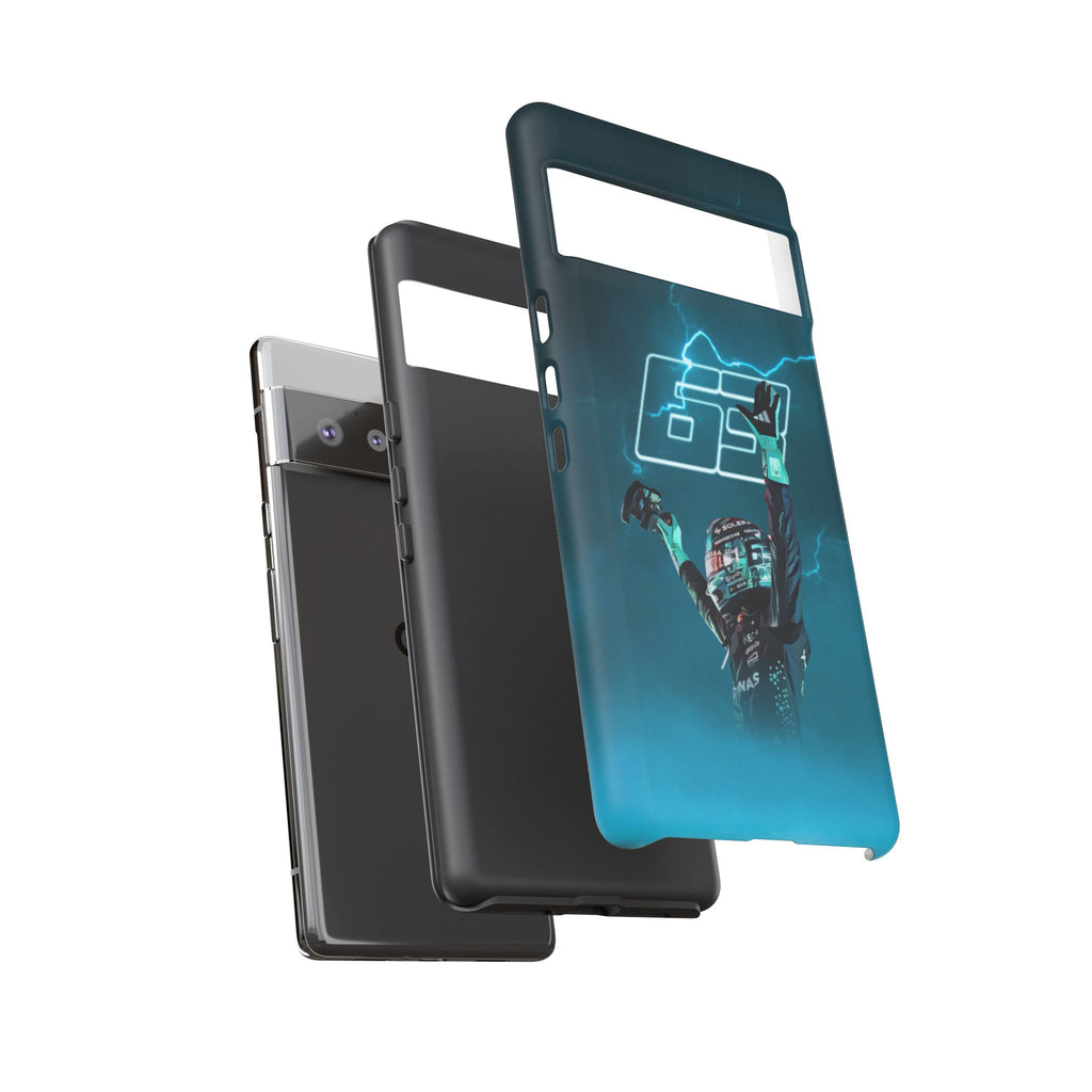 George Russell Blue Electric Phone Case (Glossy and Matte)