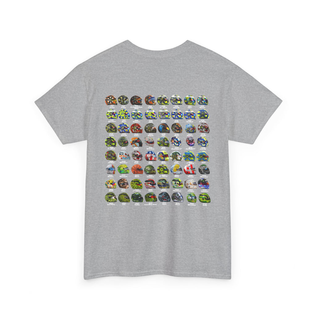 Lando Norris T-Shirt - Every Helmet In His F1 Career