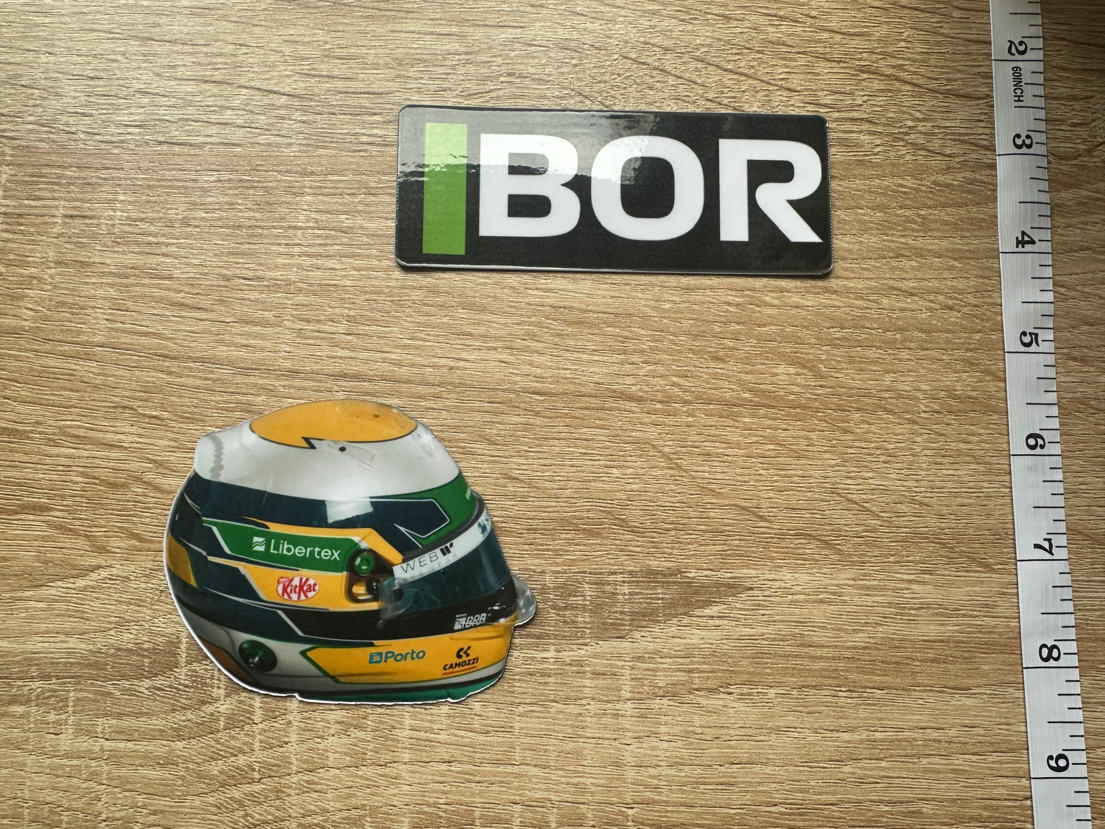 Driver Helmet Laminate Magnets