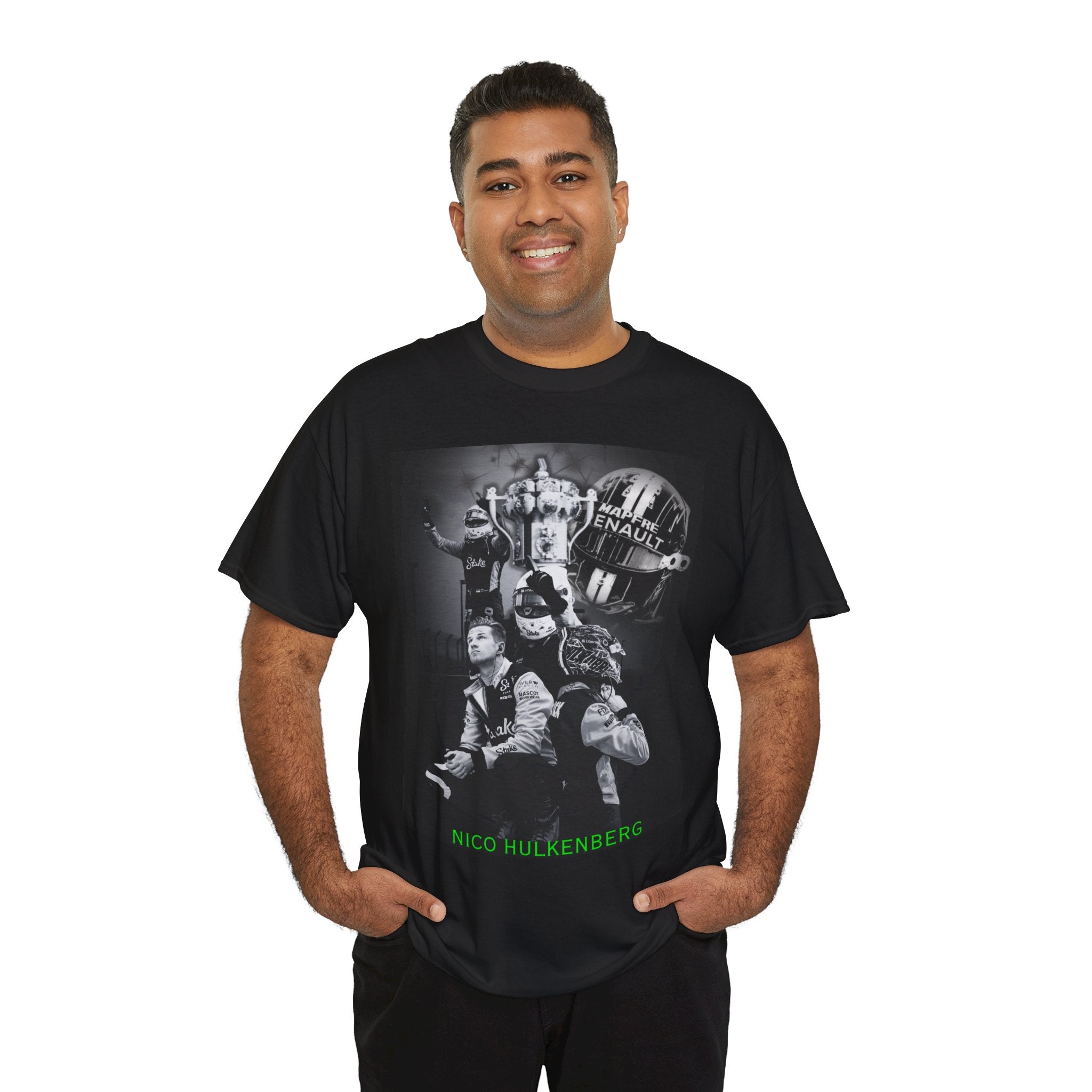 Nico Hulkenberg Black and White T-Shirt