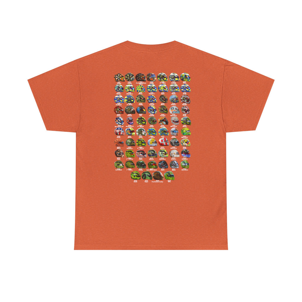 Lando Norris T-Shirt - Every Helmet In His F1 Career