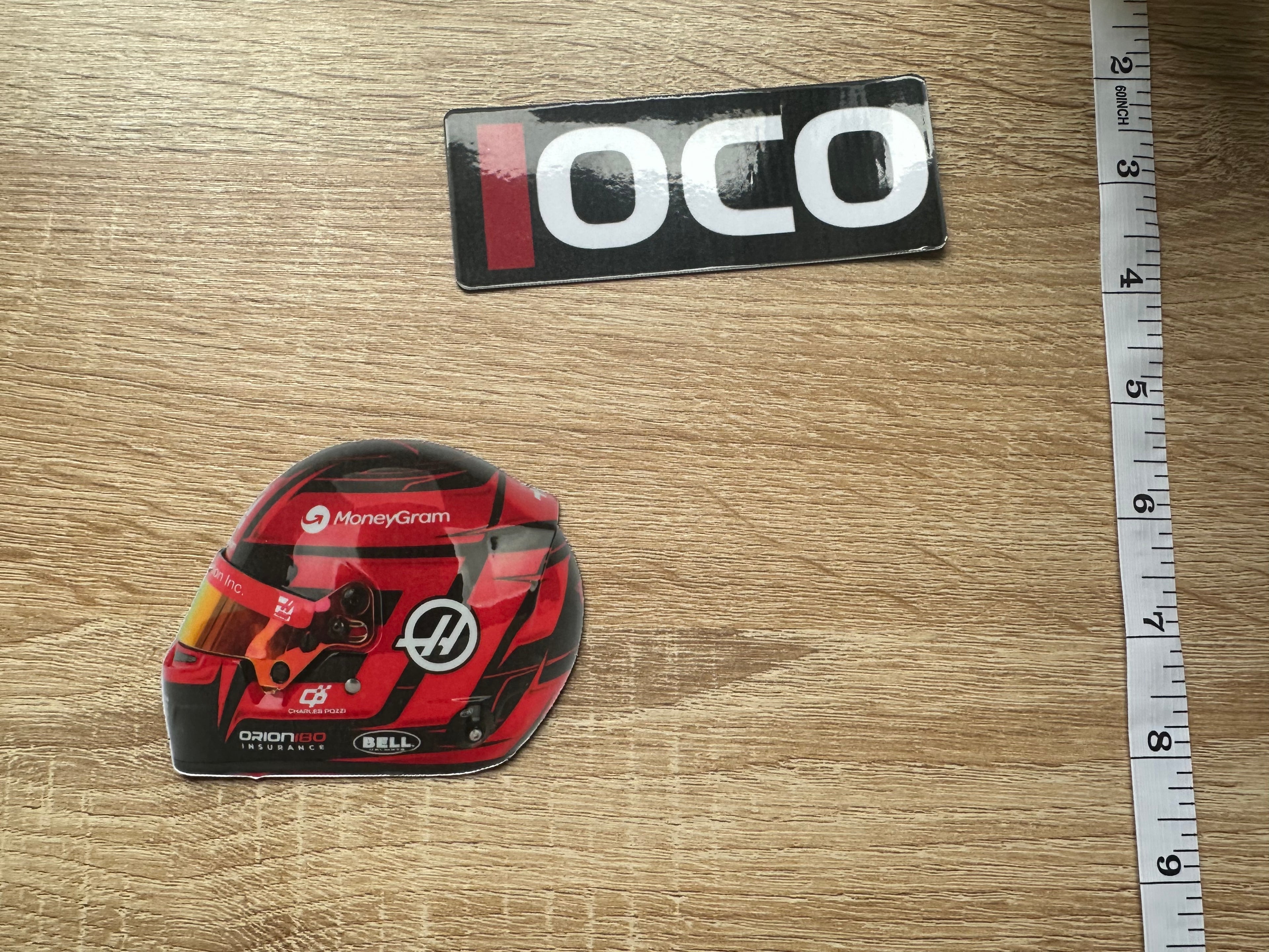 Driver Helmet Laminate Magnets