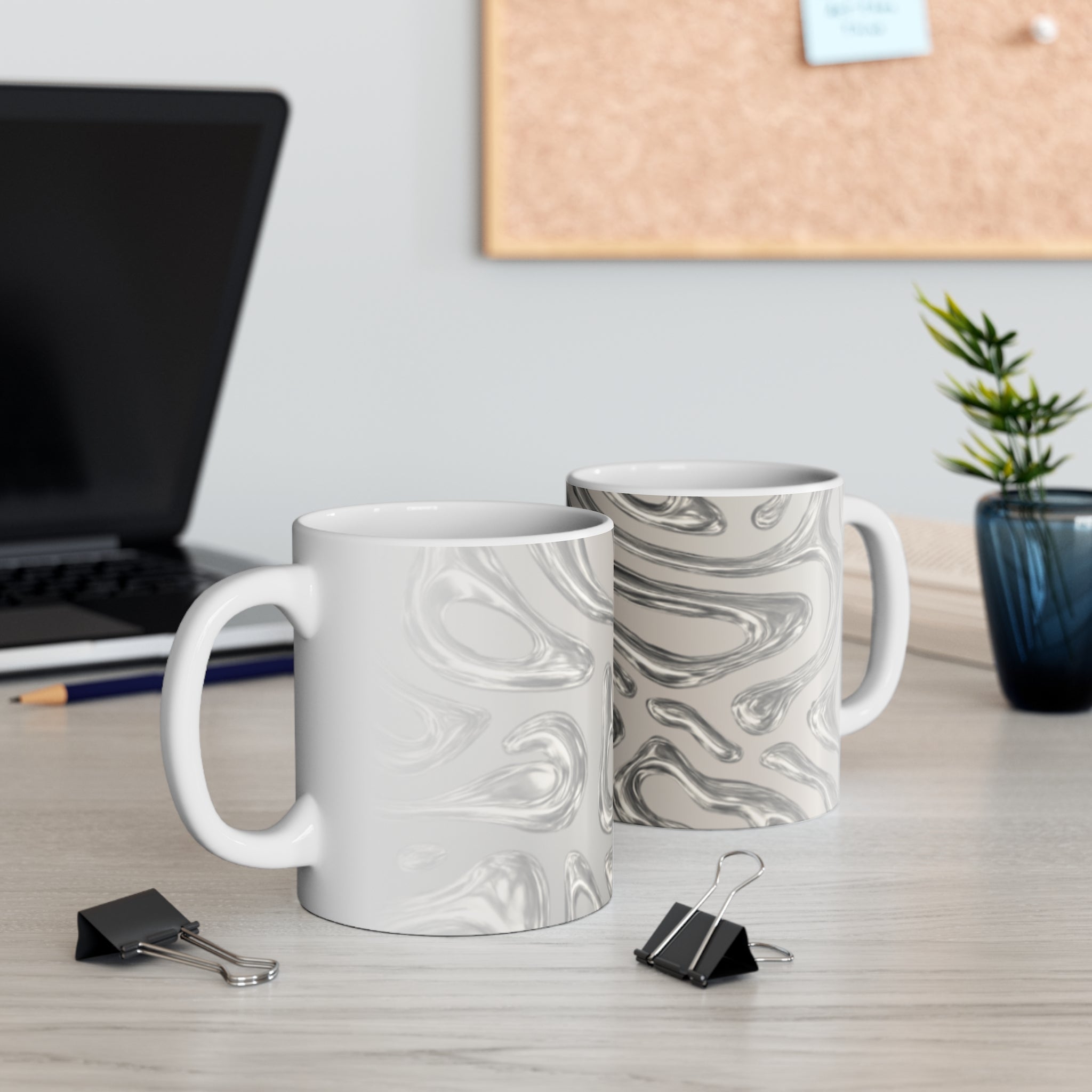 Lando Norris Chrome Blob Mug