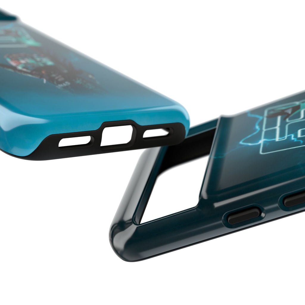 George Russell Blue Electric Phone Case (Glossy and Matte)