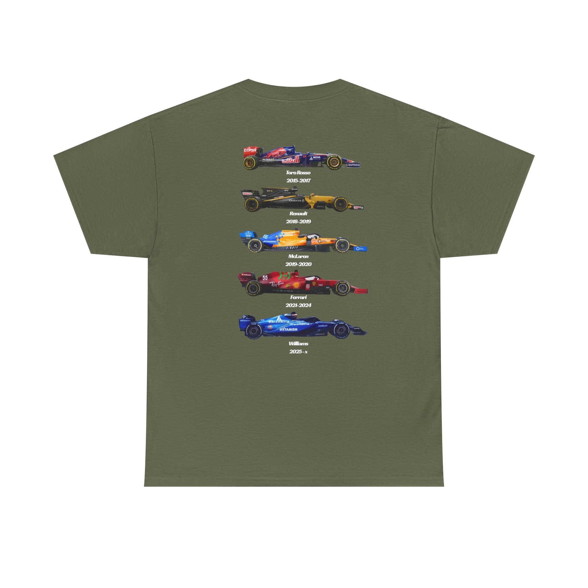 Carlos Sainz Cotton T-Shirt - F1 Career Teams