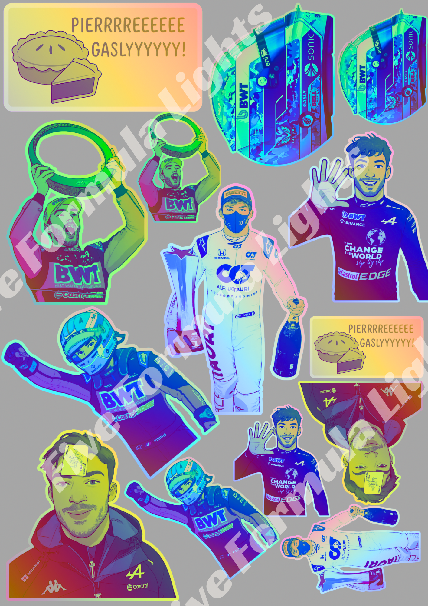 Pierre Gasly Stickers