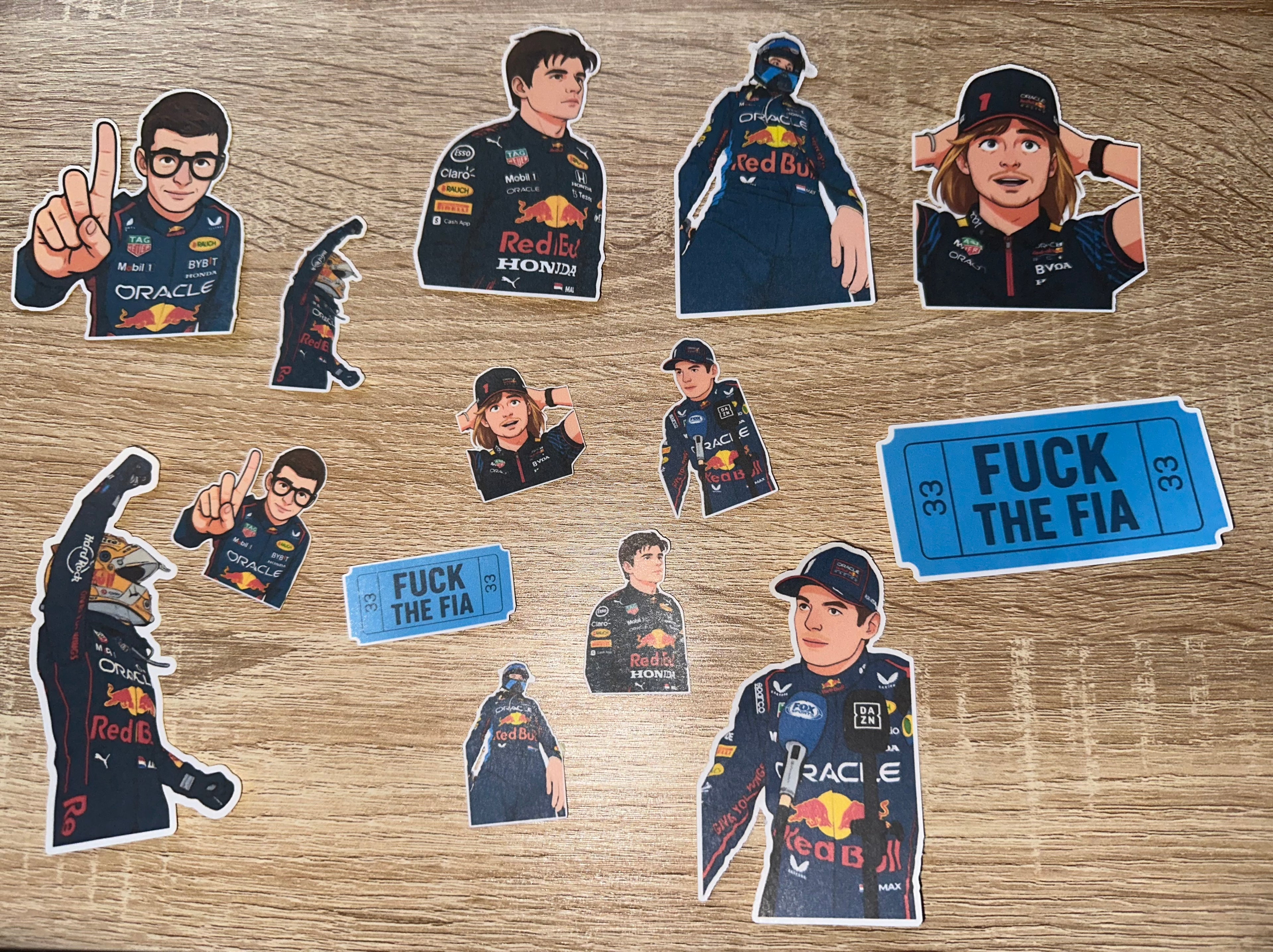 Max Verstappen Stickers