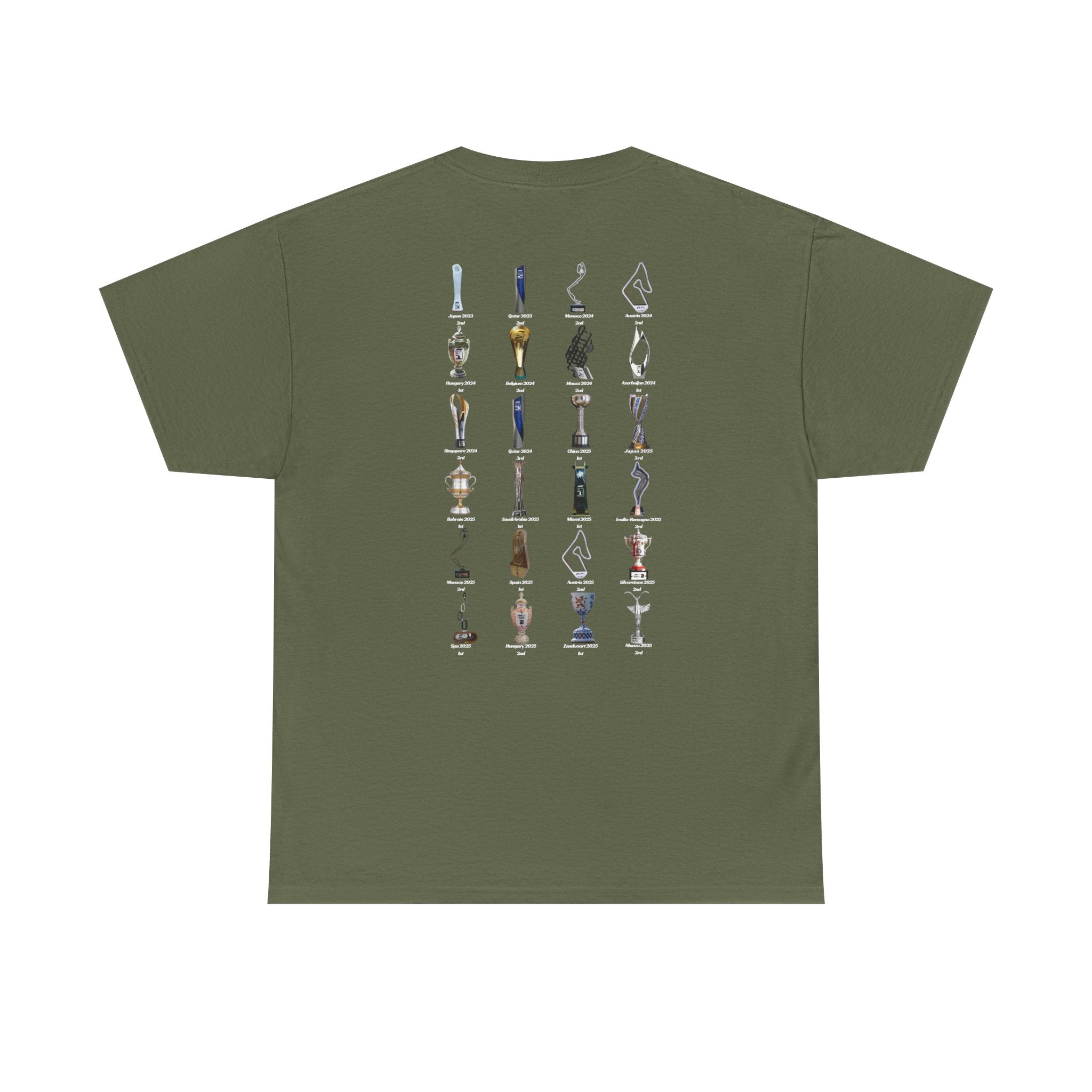 Oscar Piastri Cotton T-Shirt -  F1 Career Trophies