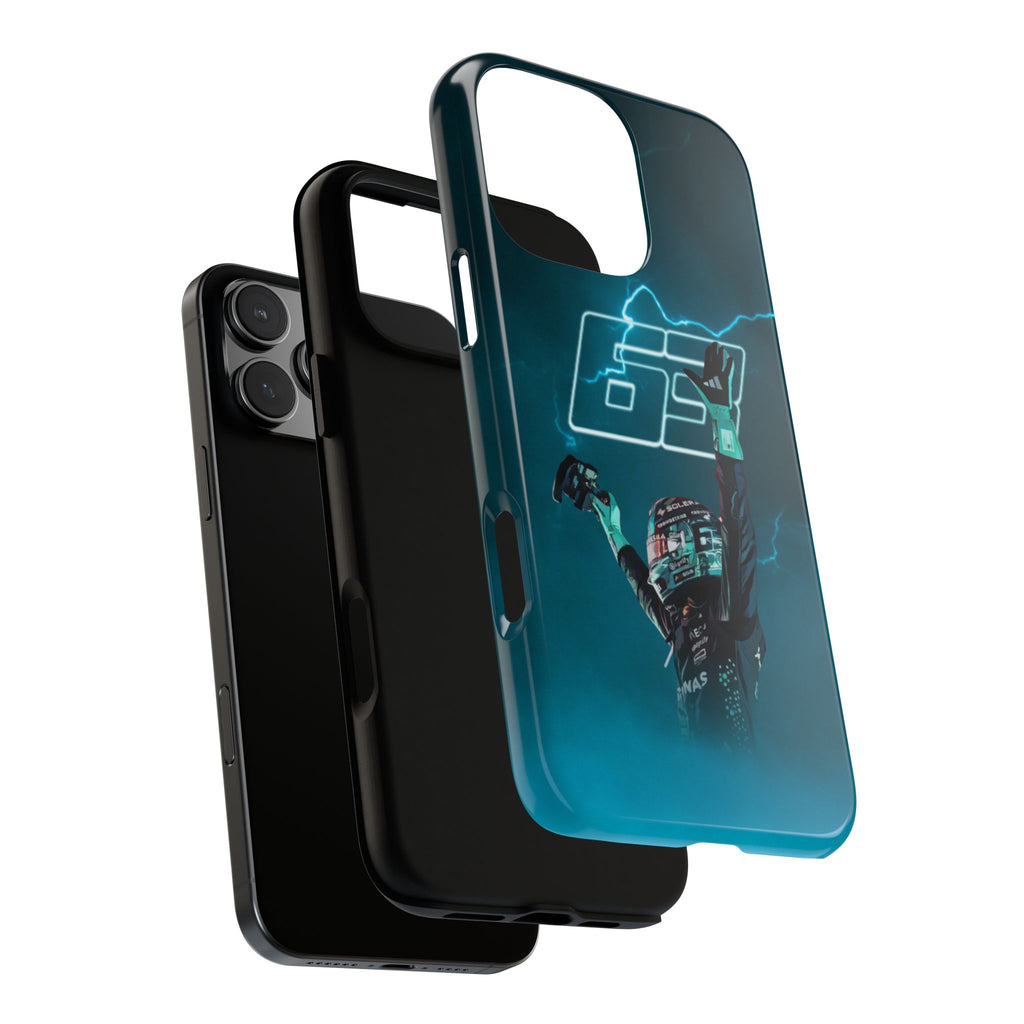 George Russell Blue Electric Phone Case (Glossy and Matte)