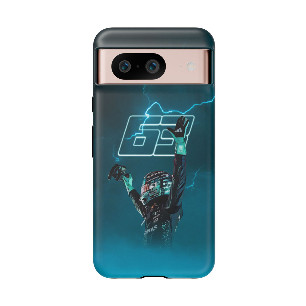 George Russell Blue Electric Phone Case (Glossy and Matte)