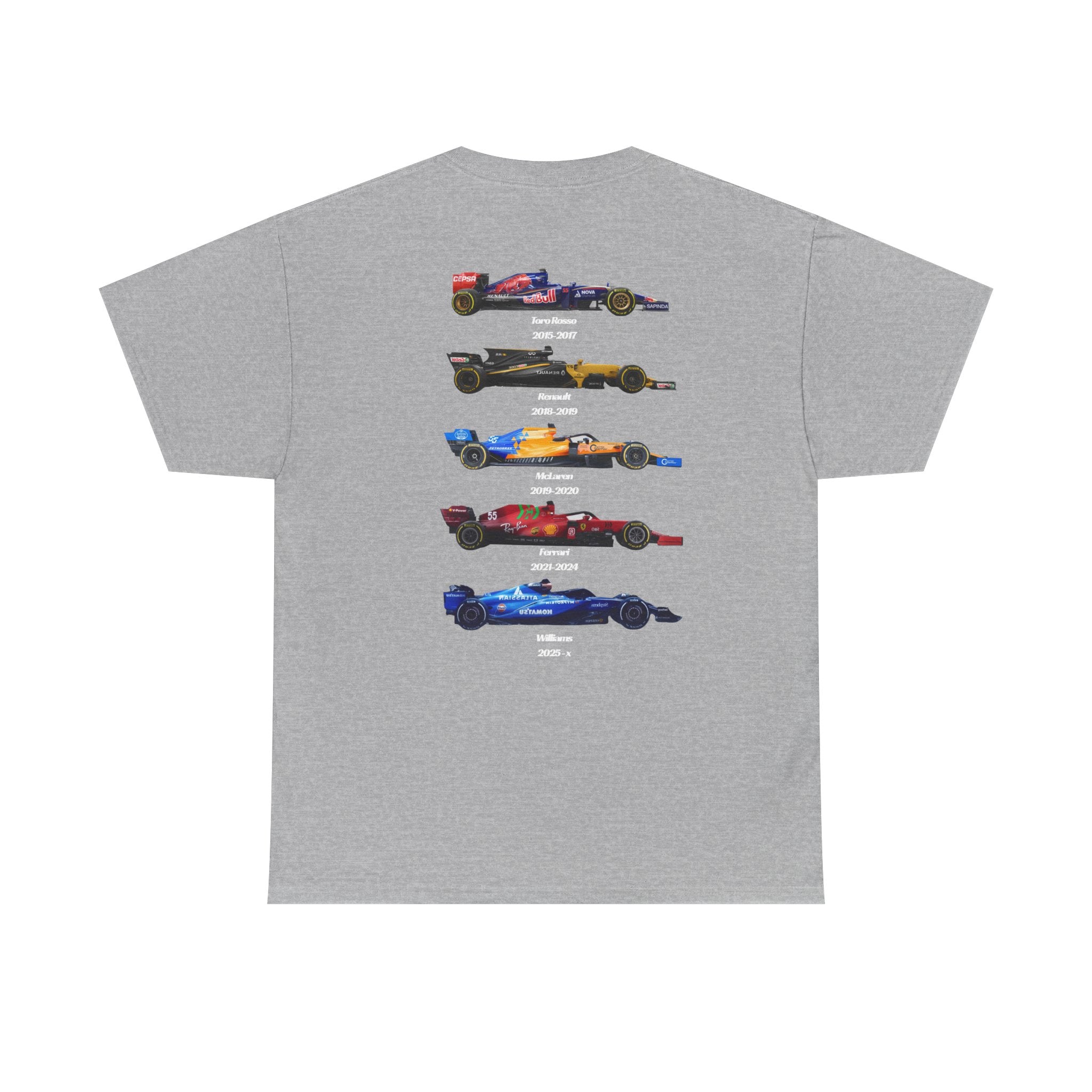 Carlos Sainz Cotton T-Shirt - F1 Career Teams