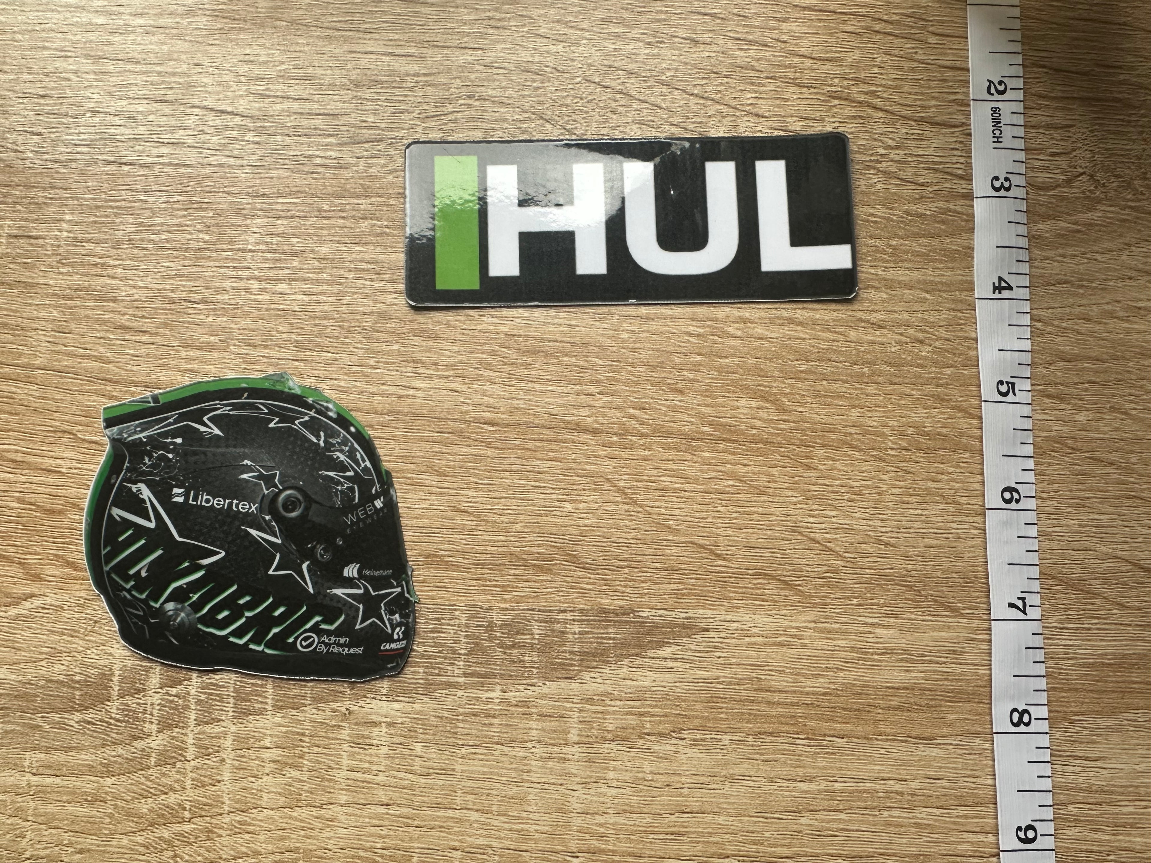 Driver Helmet Laminate Magnets