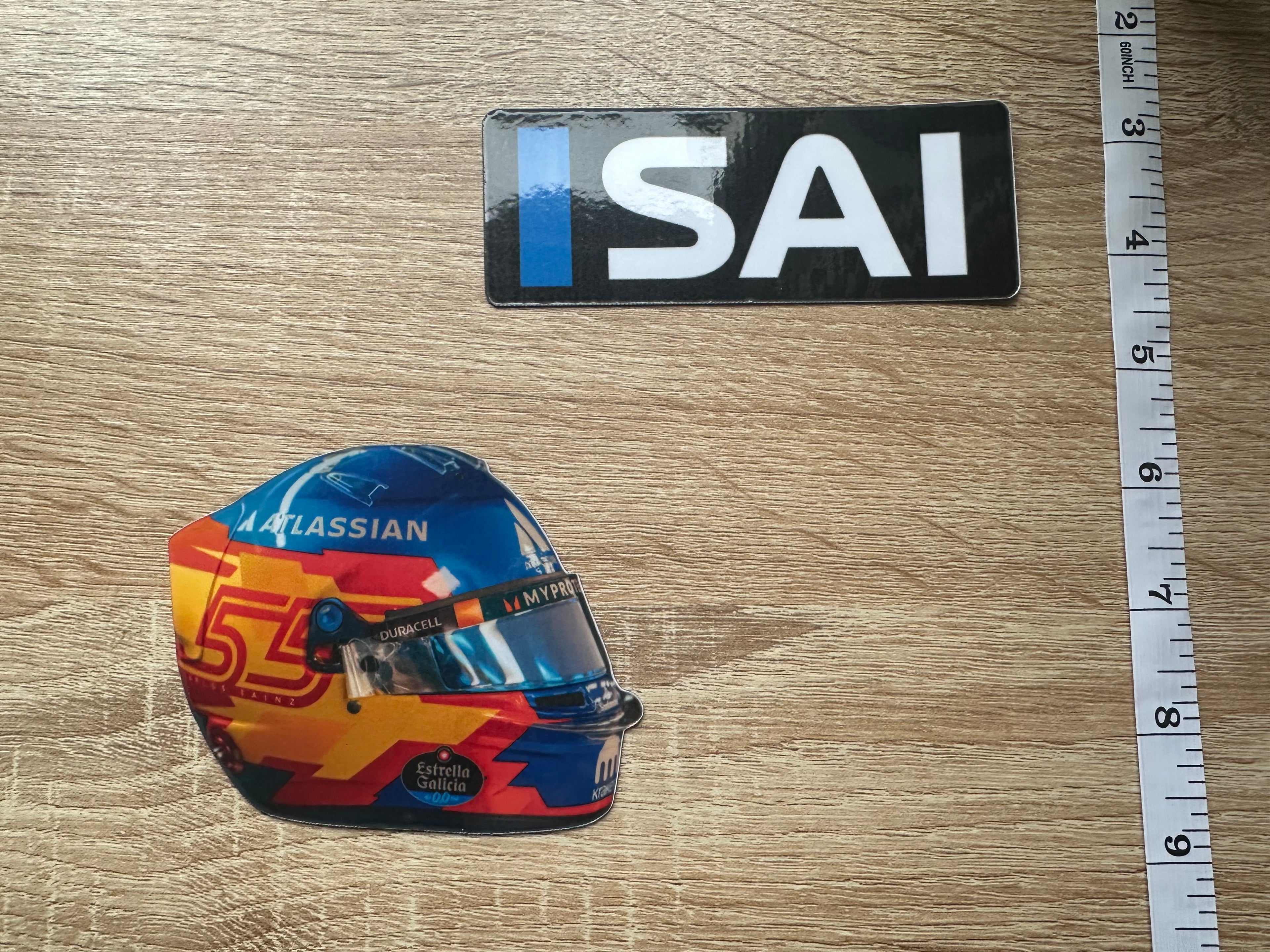 Driver Helmet Laminate Magnets