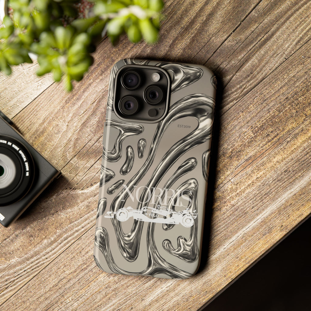 Lando Norris Chrome Phone Case (Glossy and Matte)